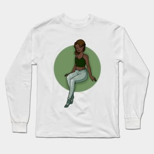 Pensive Long Sleeve T-Shirt